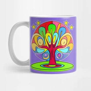 Vibrant 70s Style World Tree of Life (MD23ERD006c) Mug